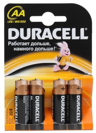 Батареи Duracell Basic AA/LR6 4 шт.