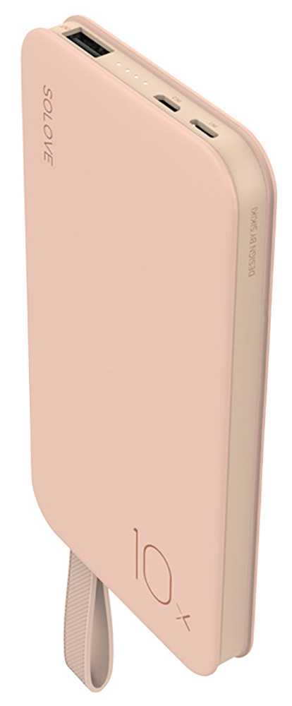 внешний аккумулятор Xiaomi SOLOVE PowerBank X8 10000mAh pink