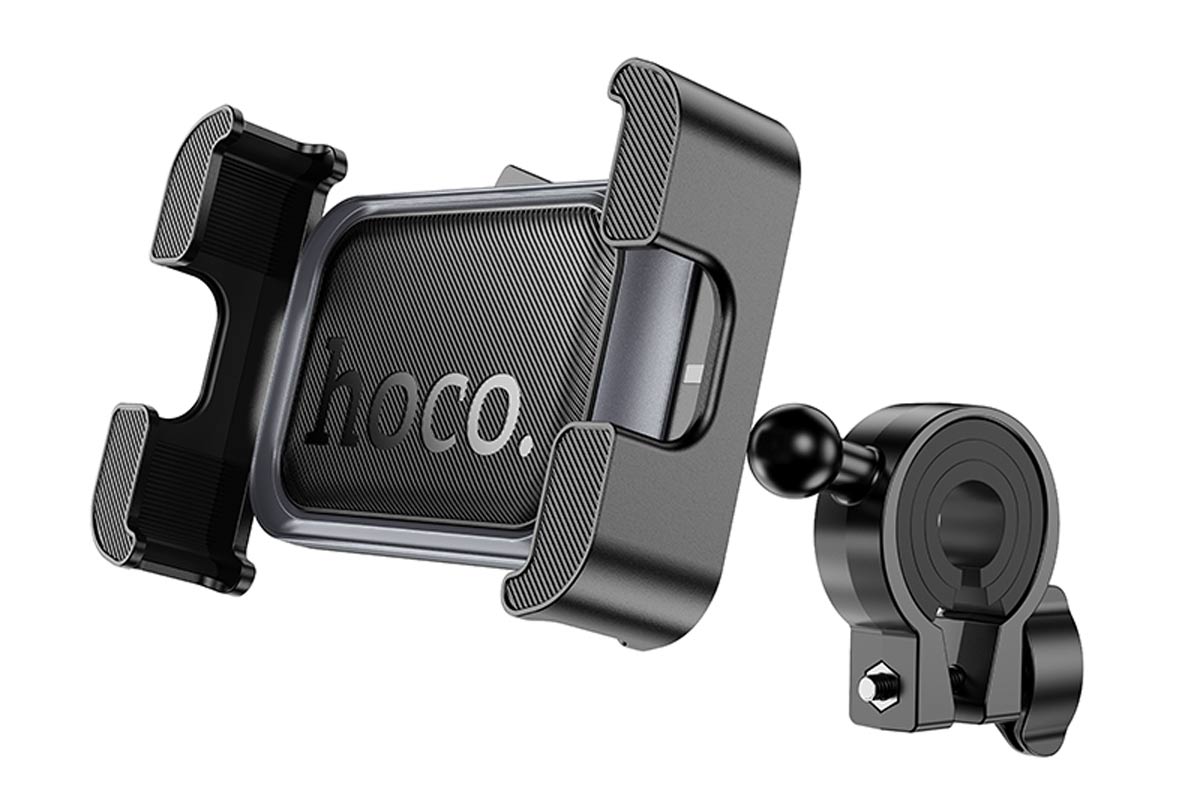 держатель на руль велосипеда или мотоцикла Hoco H82 Vista bicycle Motorcycle Universal holder black metal gray