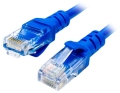 патч-корд ATcom UTP, 0.5 m, литой, RJ45, Cat.5e синий