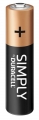 батарейка щелочная Duracell LR03/AAA SIMPLY 2*10  20BL 