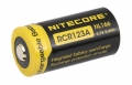 литиевый аккумулятор NiteCore NL166 RCR123/16340 Li-ion 3.7v 650mAh с защитой 