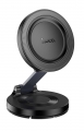 магнитный держатель MagSafe Hoco H61 Show folding ring magnetic car holder (dashboard) black/metal gray