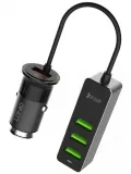 автомобильное зарядное устройство LDNIO АЗУ C61 3USB*3.4A QC3.0 black