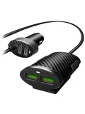 автомобильное зарядное устройство LDNIO Двойное АЗУ C502 4USB*5,1A black