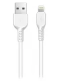 кабель передачи данных Hoco X13 lightning 1m white