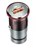 автомобильное зарядное устройство LDNIO C304Q 1USB QC3.0 + typeC cable grey/red