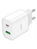 зарядное устройство Hoco C80A Plus Rapido PD20W+QC3.0 charger white