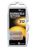 батарейки для слуховых аппаратов Duracell ZA312/PR41-6BL ACTIVAIR 