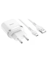 зарядное устройство Hoco C12Q Smart QC3.0 charger + Micro cable