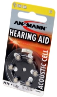 батарейки для слуховых аппаратов Ansmann ZA10/PR70-6BL