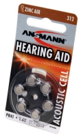 батарейки для слуховых аппаратов Ansmann ZA312/PR41-6BL