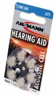 батарейки для слуховых аппаратов Ansmann ZA675/PR44-6BL