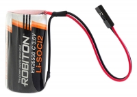 батарейка 3.6 В с коннектором Dupont 2,54 (BLS-2) Robiton ER 26500-DP (C) батарейка 3.6 В с коннектором Dupont 2,54 (BLS-2) Robiton ER 26500-DP (C)