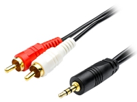 переходник ATcom 1.8 m jack3.5(m)->2RCA(m)