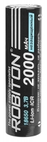 литиевый аккумулятор Robiton 18650 Li-Ion 2000 mAh без защиты