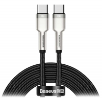 кабель передачи данных Baseus Cafule Series Metal Data Cable Type-C to Type-C 100W 2m кабель передачи данных Baseus Cafule Series Metal Data Cable Type-C to Type-C 100W 2m