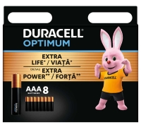 батарейки (8 шт.) Duracell LR03/AAA OPTIMUM-8BL батарейки (8 шт.) Duracell LR03/AAA OPTIMUM-8BL