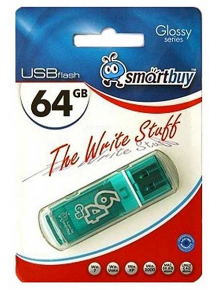 флешка USB SmartBuy Glossy series 64Gb