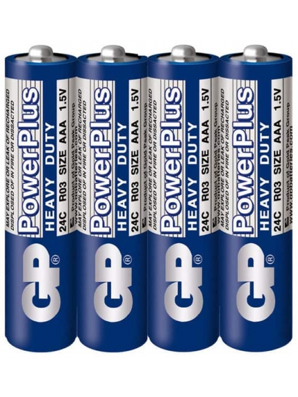 батарейки (4 шт.) GP R03/AAA PowerPlus HEAVY DUTY-OS4