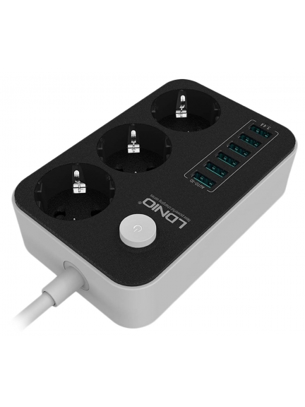 сетевой фильтр с USB LDNIO SE3631 6USB*3 розетки 1,6м