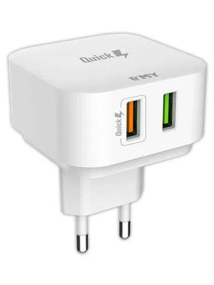 зарядное устройство EMY MY-A502Q QC3.0 + кабель USB - Type-C