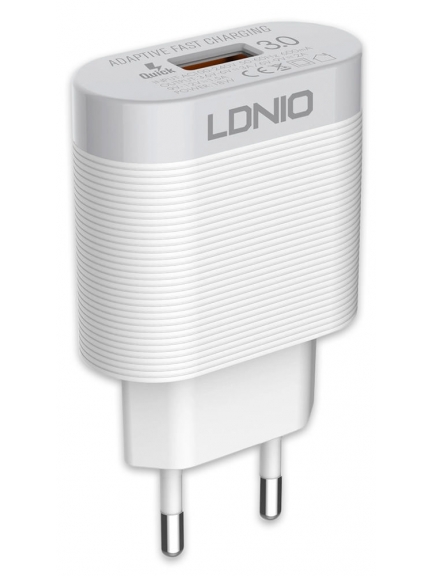 зарядное устройство LDNIO A303Q USB*3A Quick Charge 3.0 + кабель USB - Lightning