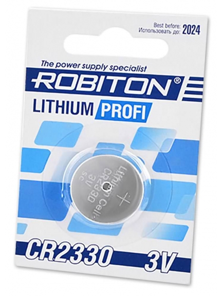 батарейка Robiton CR2330 PROFI-1BL