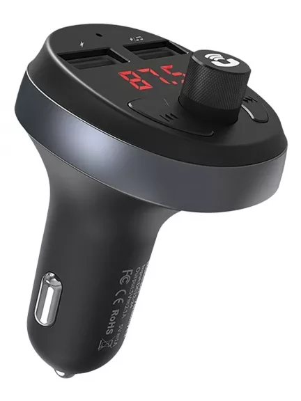 автомобильная зарядка с bluetooth FM трансмиттером Hoco E41