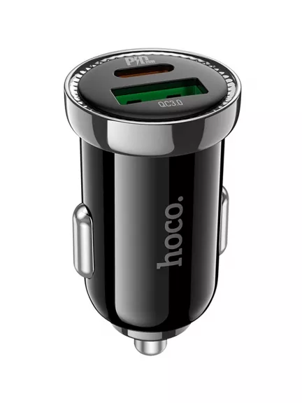 автомобильное зарядное устройство Hoco Z44 Leading PD20W+QC3.0 car charger