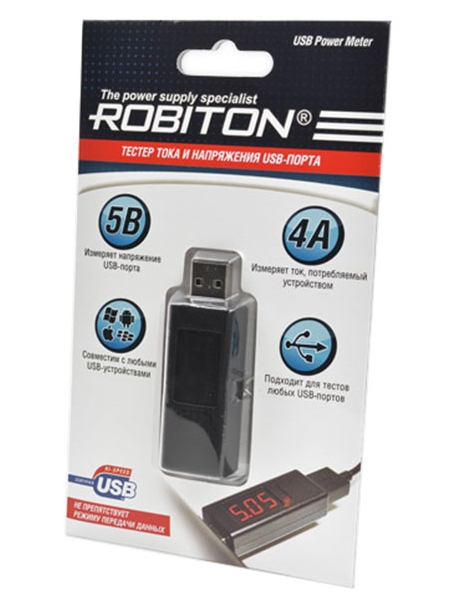 USB тестер Robiton USB Power Meter 