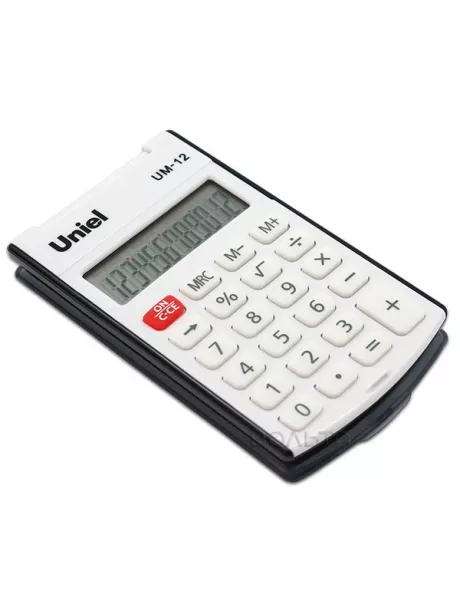 карманный калькулятор Uniel UM-12 black