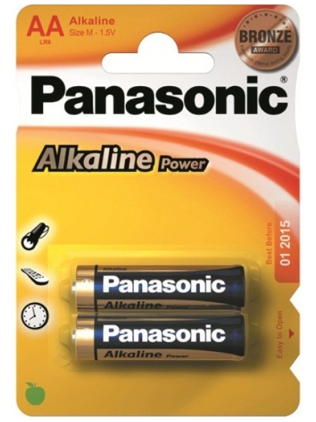 батарейки (2 шт.) Panasonic LR6/AA Alkaline Power-12BL 