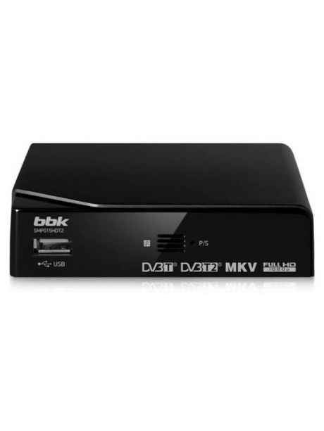 ТВ-тюнер DVB-T2 BBK SMP015 HDT2 черный