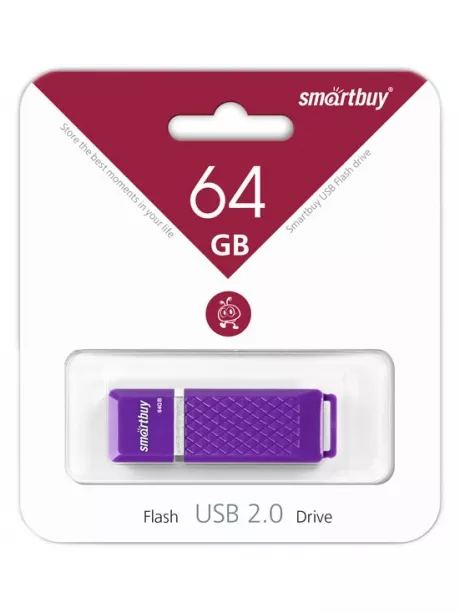 флешка USB SmartBuy Quartz series 64Gb violet