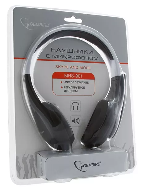 Проводные наушники Gembird MHS-901 black/white