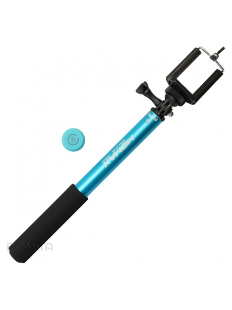 монопод для селфи Momax SelfiFit Bluetooth Selfi Pod KMS1 blue