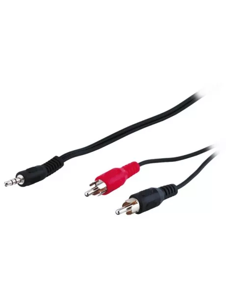 кабель межблочный Gembird 3.5mm>2xRCA 5.0m (M/M) CCA-458-5M 