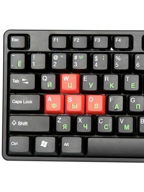 клавиатура Dialog KS-030U black/red