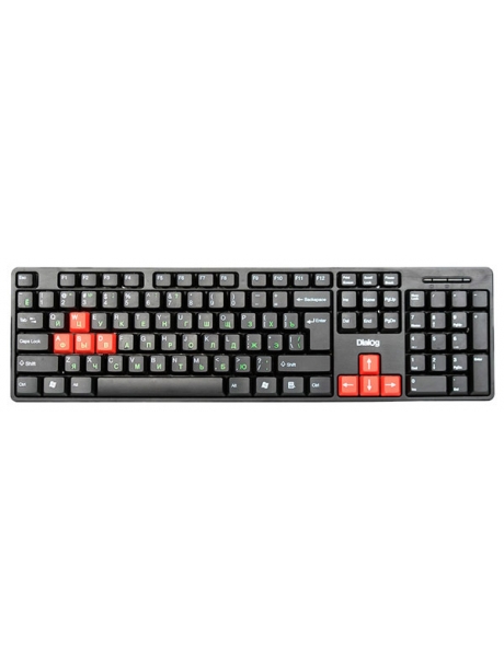 клавиатура Dialog KS-030U black/red