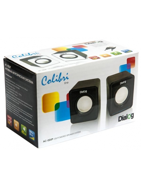 колонки Dialog Colibri AC-02UP black