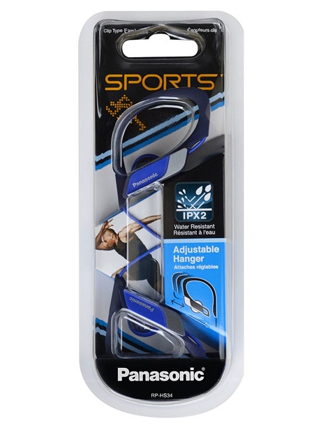 наушники для спорта Panasonic RP-HS34E blue