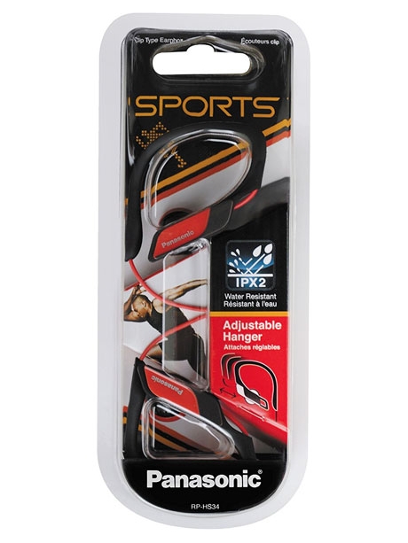 наушники для спорта Panasonic RP-HS34E red