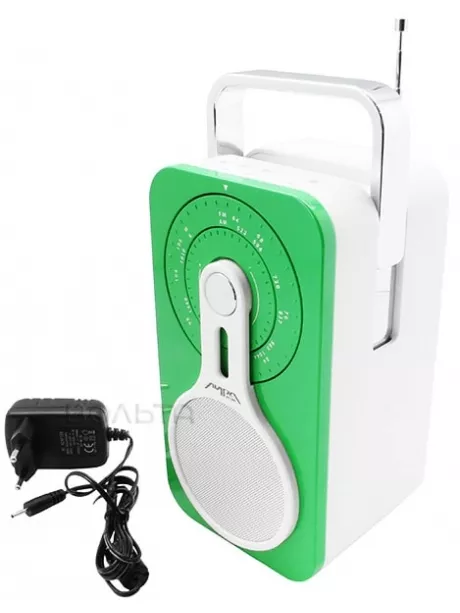 Радиоприемник с аккумулятором и проигрывателем mp3 Лира РП-260 green