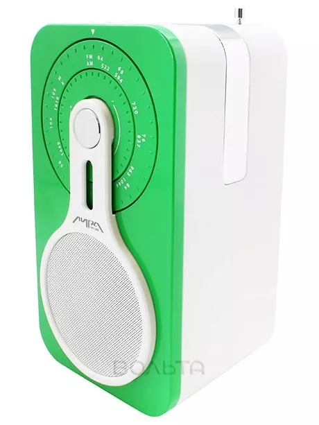 Радиоприемник с аккумулятором и проигрывателем mp3 Лира РП-260 green