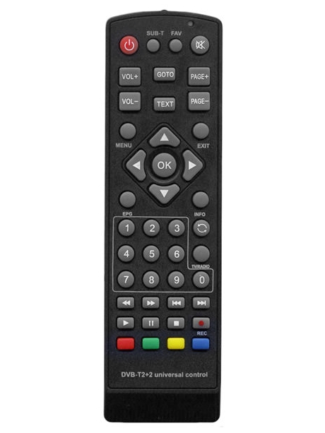 универсальный пульт для ТВ приставок HUAYU DVB-T2+2 