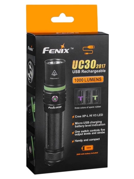 светодиодный фонарь Fenix UC30 2017 черный
