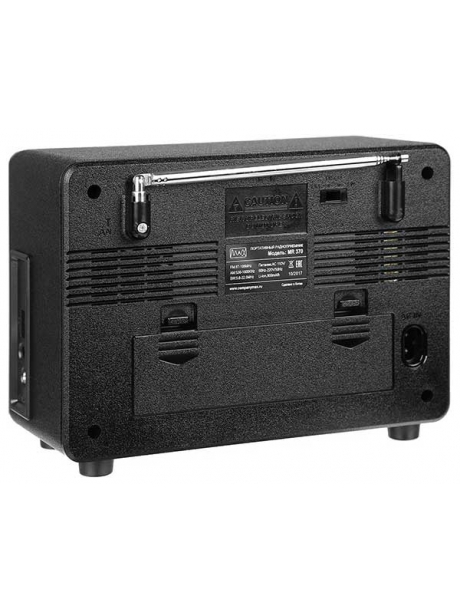 стационарный радиоприемник в стиле ретро MAX МR-370 черный