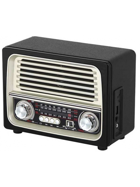 стационарный радиоприемник в стиле ретро MAX МR-370 черный