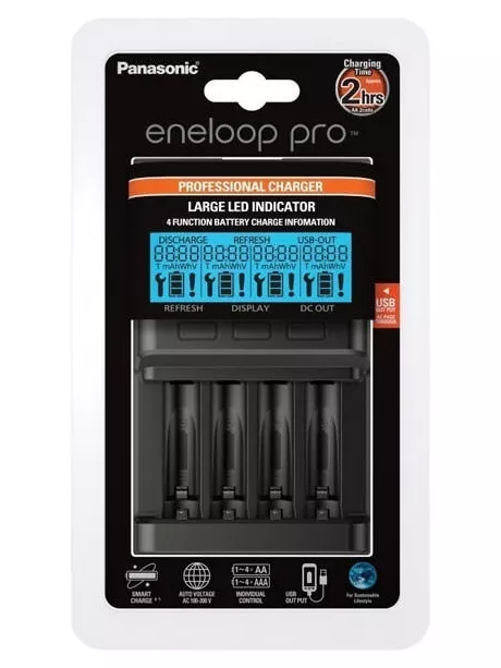 зарядное устройство Panasonic Eneloop BQ-CC65E Professional Charger black